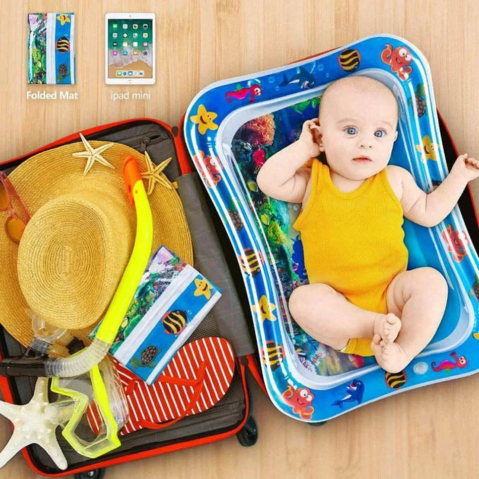 Alfombrilla de juego inflable para bebé, cojín de agua de PVC para bebés, almohadilla de juego acuática para niños, juguetes de actividad de desarrollo para educación temprana