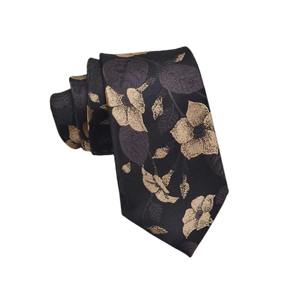 High Quality Men's Jacquard Floral Dot 8cm Tie Accessories Daily Wear Shirt Suit Tie Wedding Party Gifts Tie