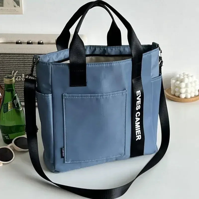 Sac Fourre-Tout en Nylon Étanche — Grande Capacité Messenger Mode École