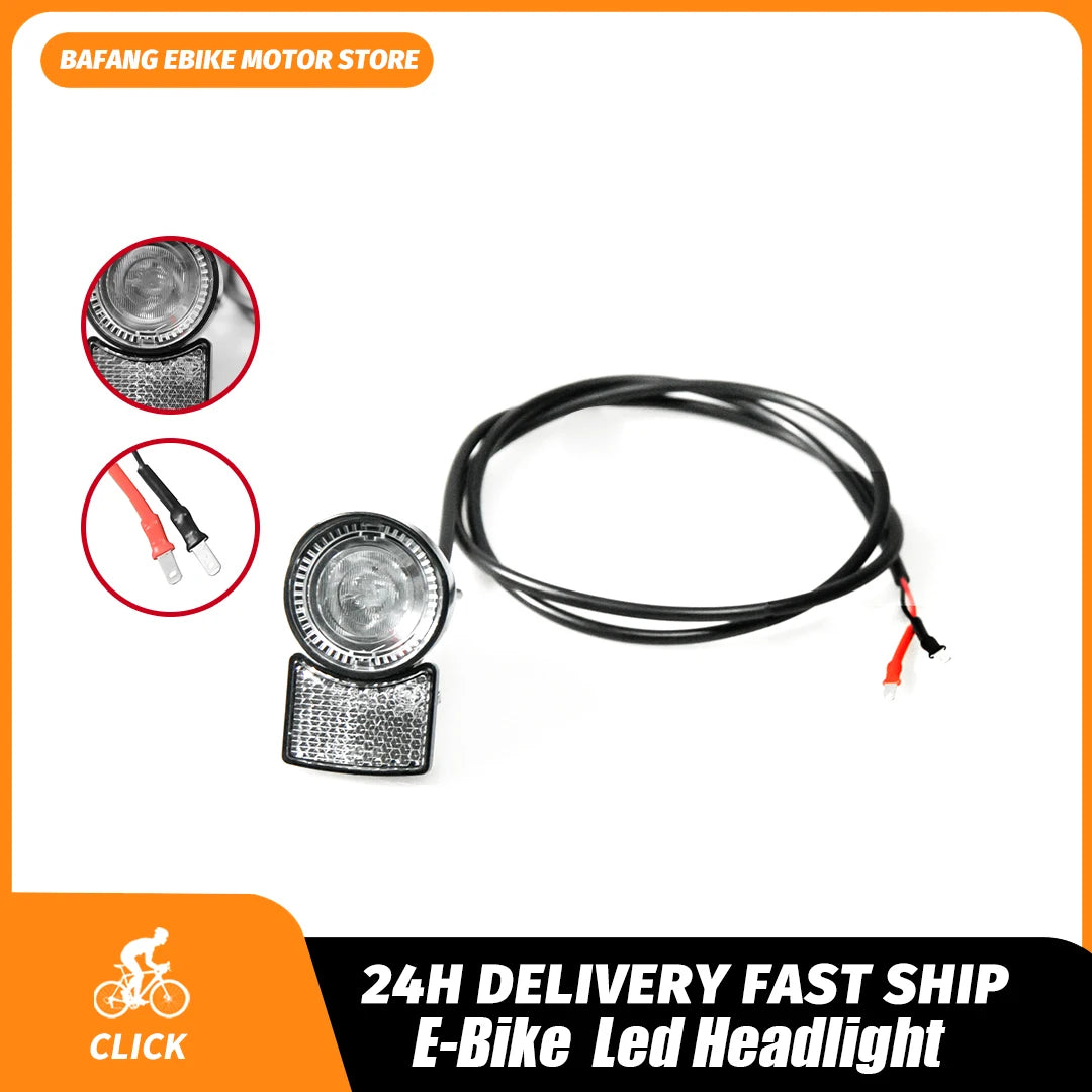 6V LED Scooter Headlight for BBS01B BBS02B BBSHD Mid Drive Motor Conversion Kit, Waterproof Front Light for Scooter