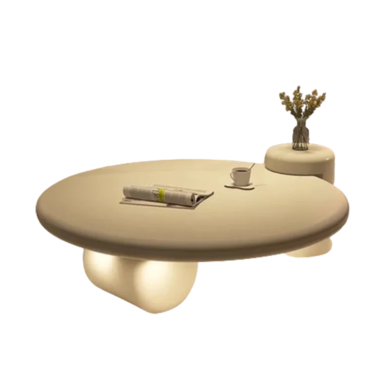 Lampe de table ronde simple nordique — design, tables basses, petit, blanc, mignon, meubles