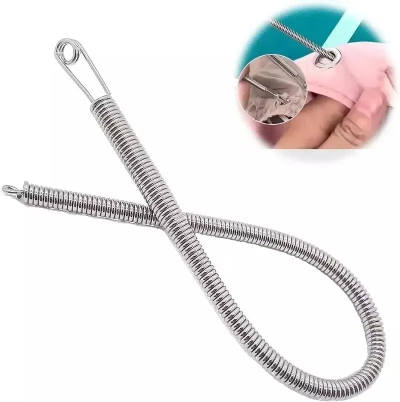 Enfile-cordon à ressort pliable, Clip pour pantalons, sweat à capuche, bande élastique, cordon en dentelle, fil à cordon Flexible, accessoires de couture, bricolage