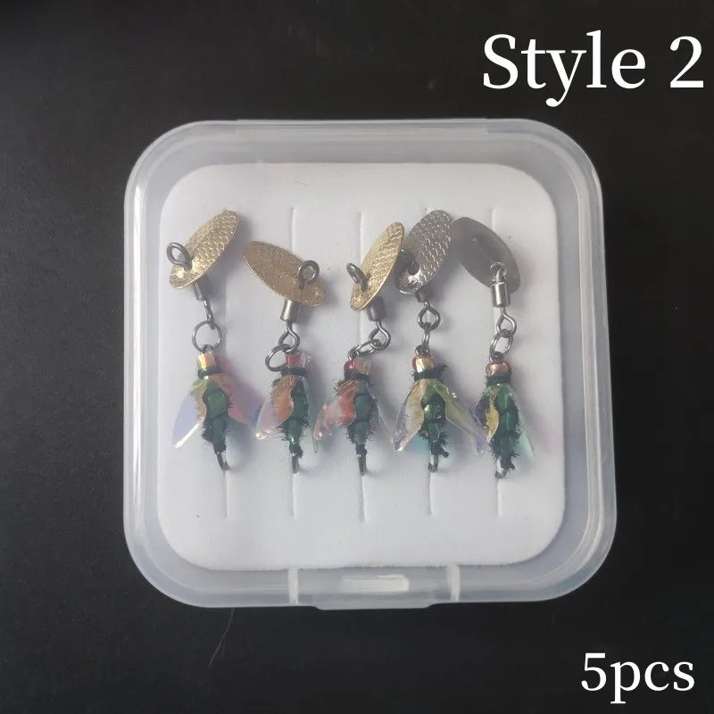 Insectes Bioniques Faux Leurres de Pêche — Lot de 5 Pièces