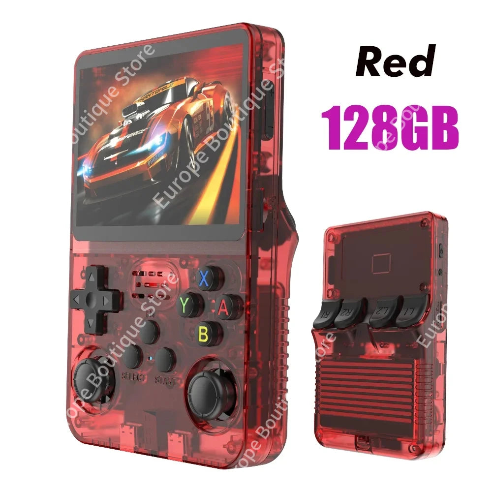 R36S Portable Game Console, 20000+ Games, 64/128GB, Retro Game Emulators, 3.5-inch IPS Screen, Support, Wholesale