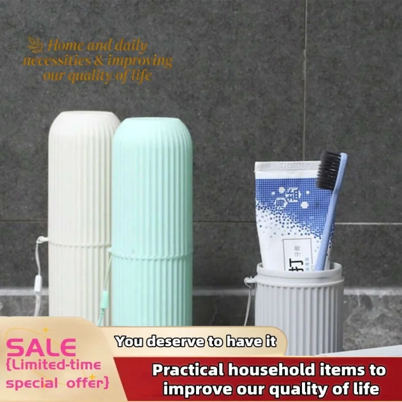 1/4-Piece Travel and Camping Storage Box, Toiletry Organizer, New Design, Toothbrush Protective Case