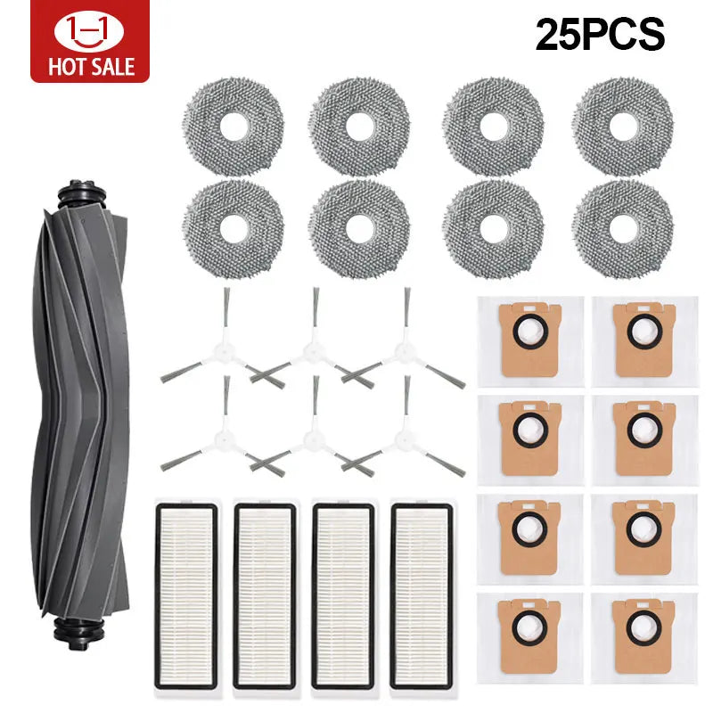 Dust bag for Xiaomi X20 + / X20 Plus robot vacuum cleaner, mop and grill accessories, main side brush, Hepa filter, spare parts
