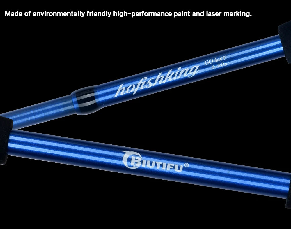 BIUTIFU-Cannes à pêche Baitcasting Spinning Travel Carbon, Mini Pole, Leurre ultraléger, Truite, 4/5 Sections, Considérant le poids, 5-20g