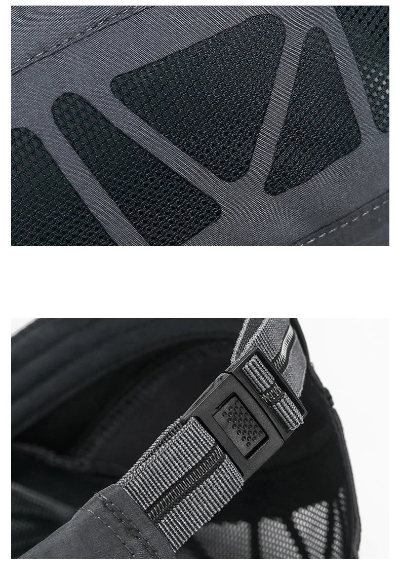 Gorra de deporte con alfabeto para hombres, nueva gorra de verano de malla transpirable, sombra de secado rápido, gorra de protección solar para exteriores