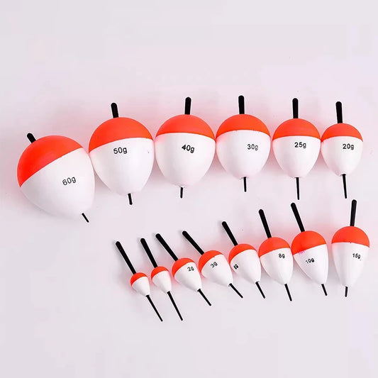Flotteurs de pêche en mousse EVA 5 pièces — bouées, appâts, 2g à 60g, accessoires pêche