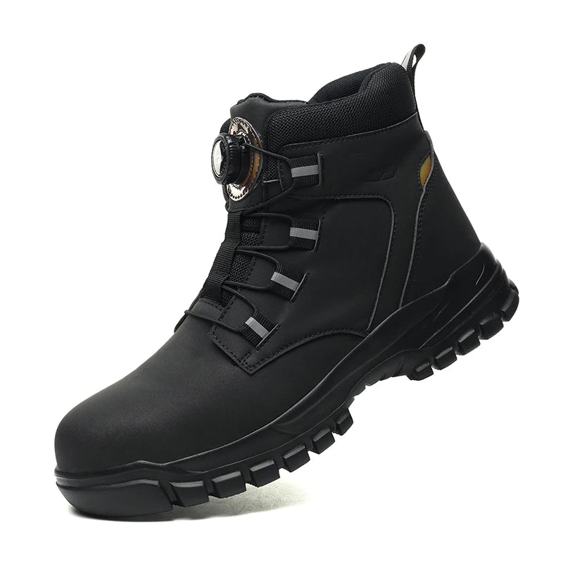 Bottes de Sécurité Imperméables Acier Homme — Anti-Écrasement & Motard