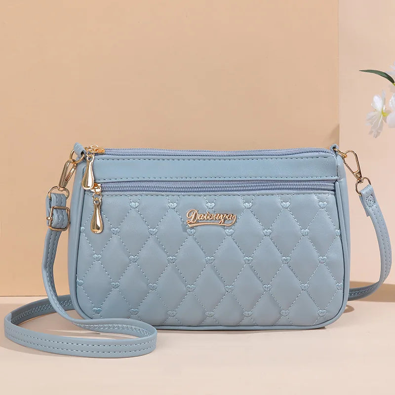 Bolsos de mensajero bordados para mujer, bolsos de cuero, bolsos de mano para mujer, bolso de mano con bola de pelo