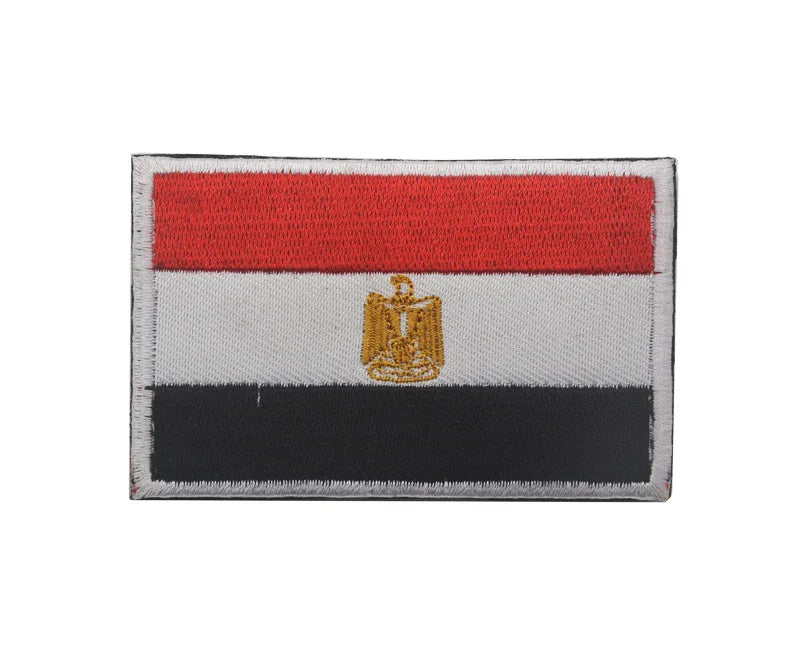 Drapeau d'Afrique 3D Egypte Kenya Algérie Nigeria Angola Tunisie Maroc Soudan Malte Namibie Ghana Mozambique Drapeaux Patchs brodés