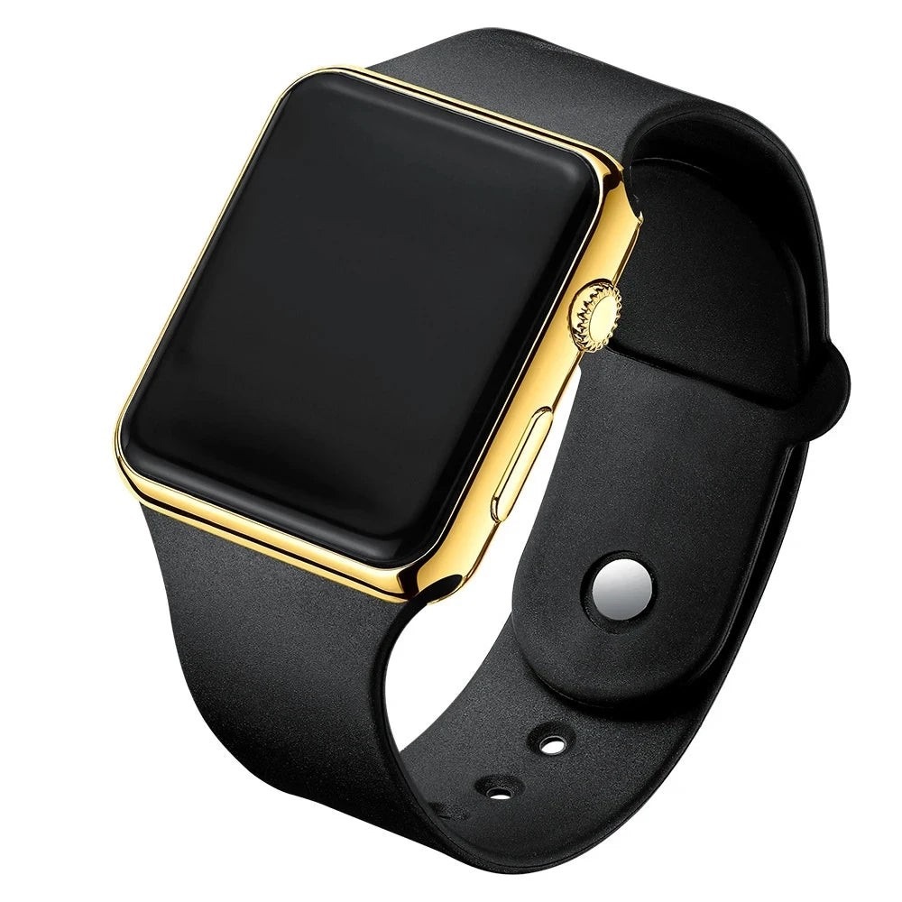 Montre Numérique Sport LED Silicone — Décontractée Mode Homme Femme