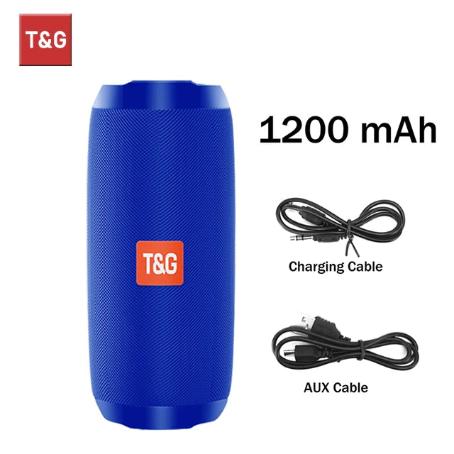 Haut-parleur Bluetooth portable TWS — étanche, stéréo surround, radio FM, support TF, extérieur
