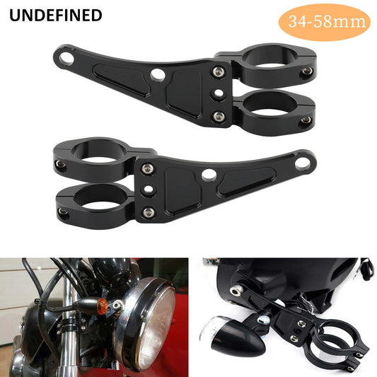 Pinces de montage pour tube de fourche de moto — support de lumière, 33-58mm, universel
