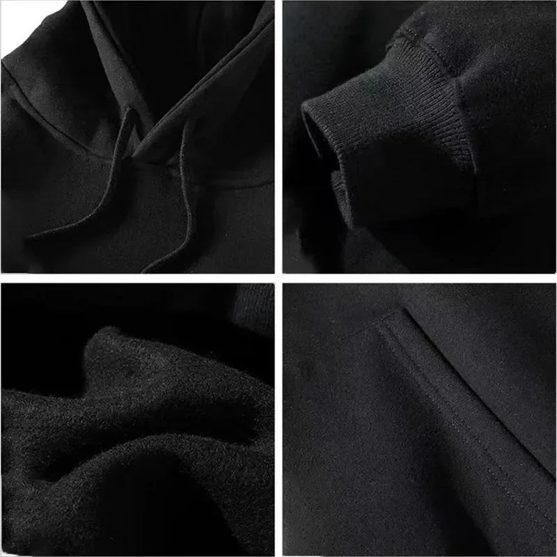 Sudadera con capucha estampada de murciélago para hombre, holgada y casual, primavera y otoño, sudaderas con capucha Streetwear