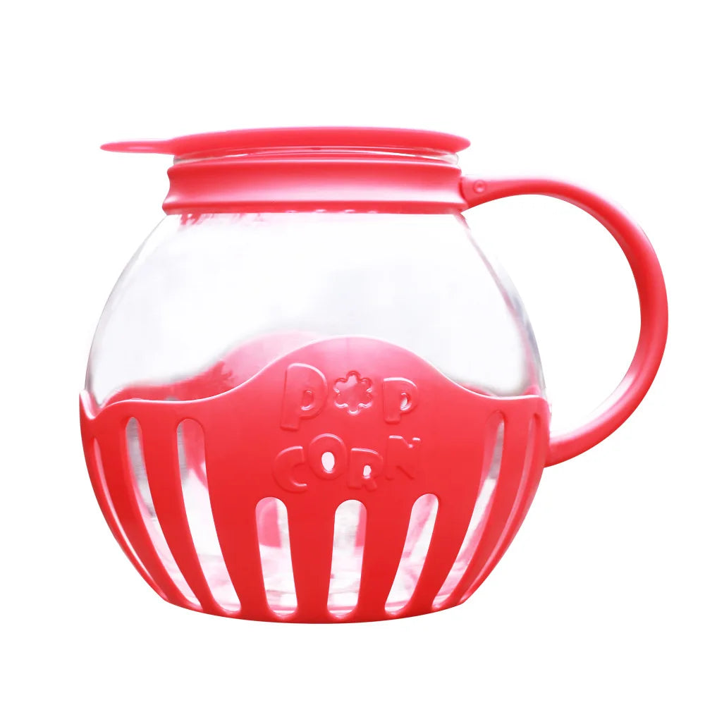 Popper à pop-corn micro-ondes micro-pop de 2.25 litres avec verre sûr à la température Snack Pop Corn Air Poppers Machine à pop-corn à micro-ondes