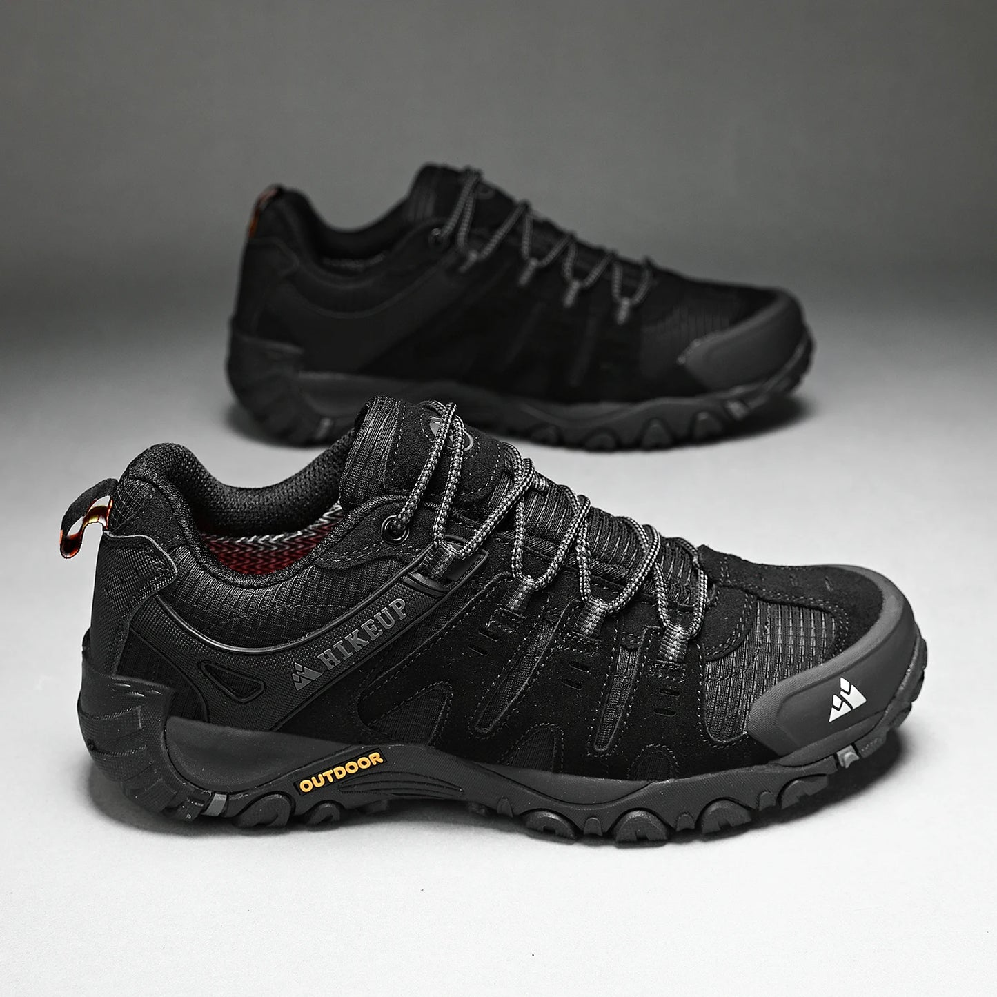 HIKEUP chaussures de randonnée pour hommes chaussures d'extérieur en daim et cuir résistant à l'usure hommes Trekking marche chasse baskets tactiques