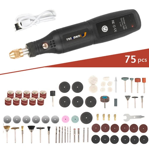 Minitaladro eléctrico USB, bolígrafo de grabado inalámbrico, recargable, herramientas Dremel, herramienta rotativa, taladro de mano inalámbrico, minipulidora
