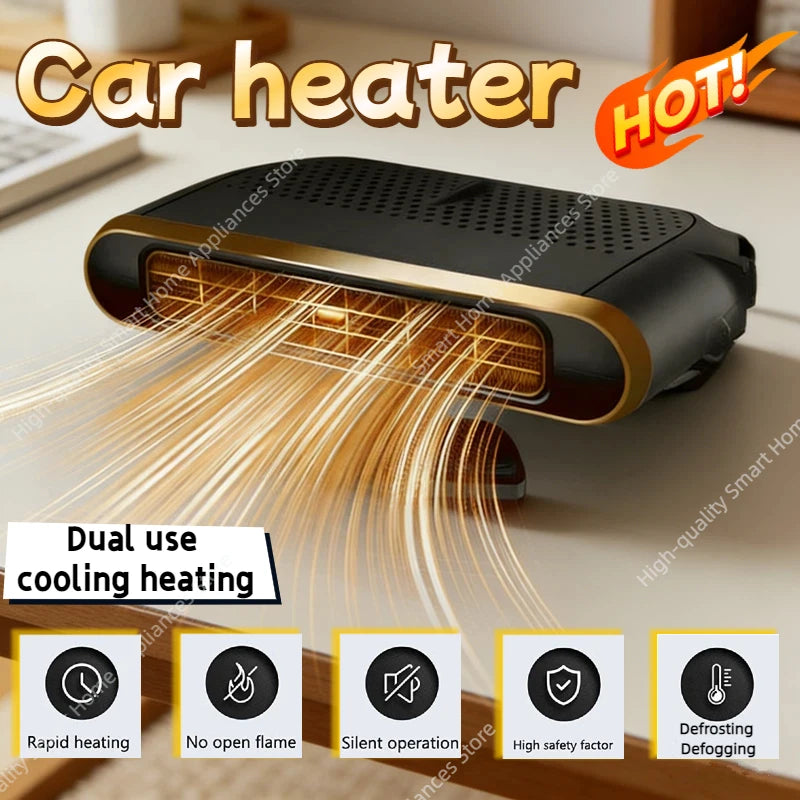 200W voiture électrique chauffage refroidisseur d'air ventilateur 12V Portable désembuage dégivreur ventilateur de chauffage sèche-brise désembuage accessoire 2026