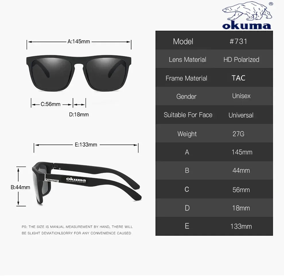 Lunettes de soleil polarisées UV400 — chasse, pêche, vélo, conduite extérieur, boîte en option
