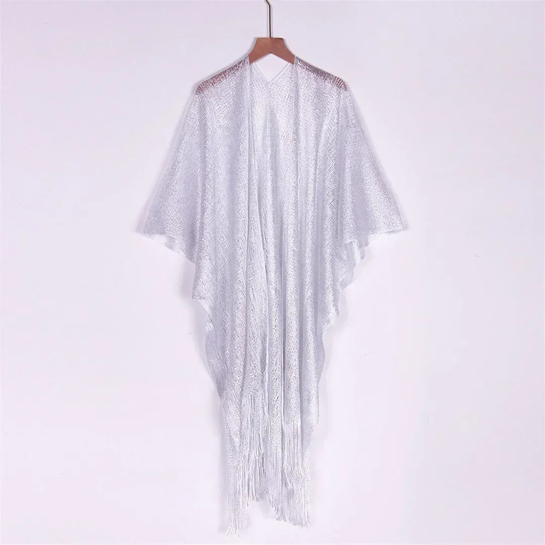 7 couleurs Bikini couvrir gland robe de Plage tuniques maillot de bain maillot de bain femmes brillant couverture Ups pour maillots de bain femmes paréo Plage