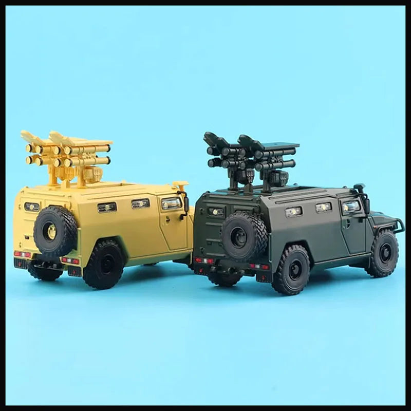 MASSDI 1/64 H1 M1151/Tanque tigre modelo militar de aleación para coche, colección clásica para adultos, exhibición, regalo, juguete para niño