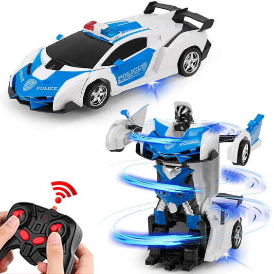 2-in-1 RC Electric Car, Transforming Robots, Sport Vehicle Model, Boys' Toys, Cool Remote Control Deforming Cars, Kids' Toy, Gifts