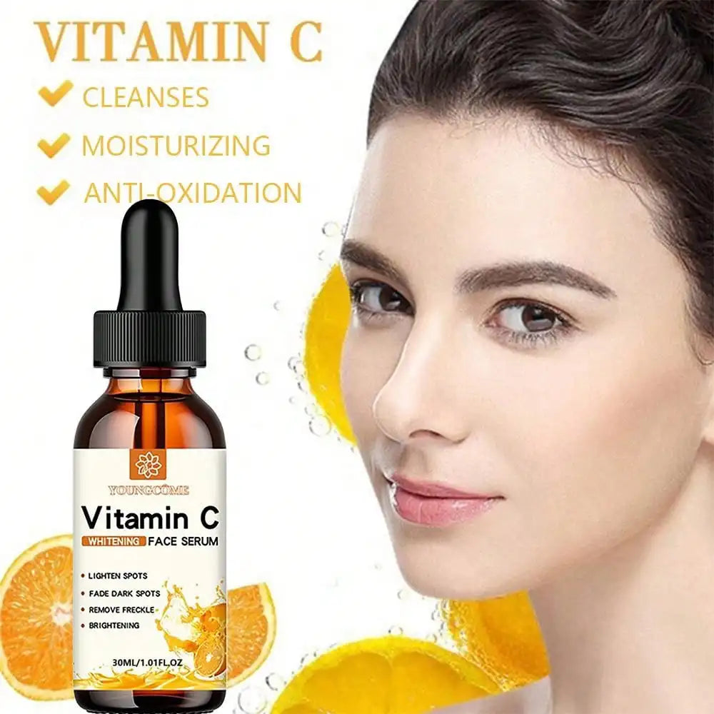 Essence Vitamine C & Acide Hyaluronique — Anti-Âge, Hydratante & Éclaircissante 30ml