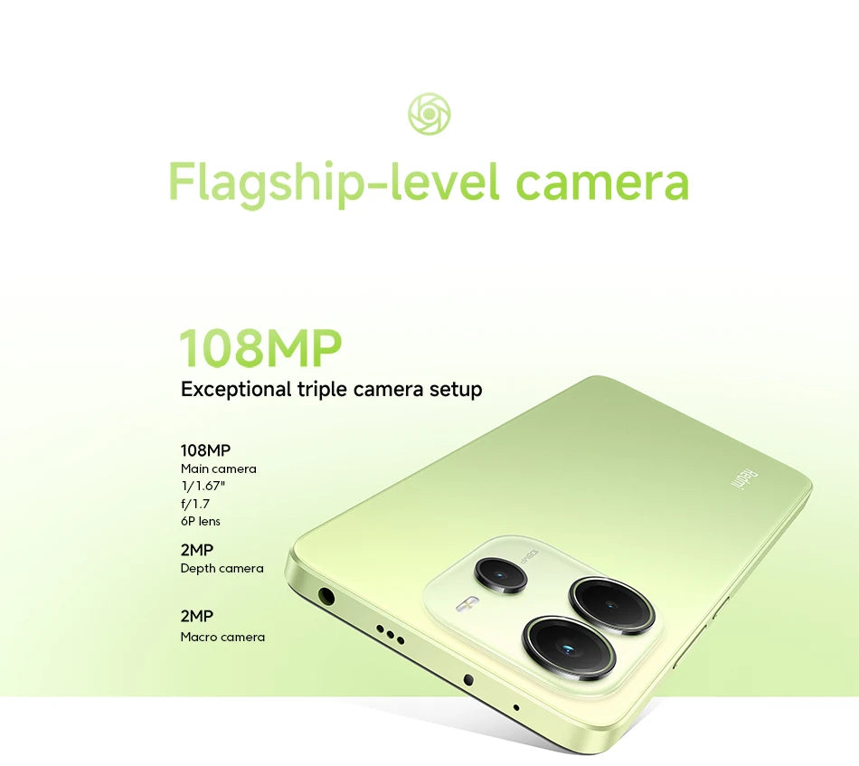 Version Globale Redmi Note 14 4G Smartphone MediaTek Helio G99-Ultra NFC Appareil Photo 108MP Écran AMOLED 6,67'' Batterie 5500mAh