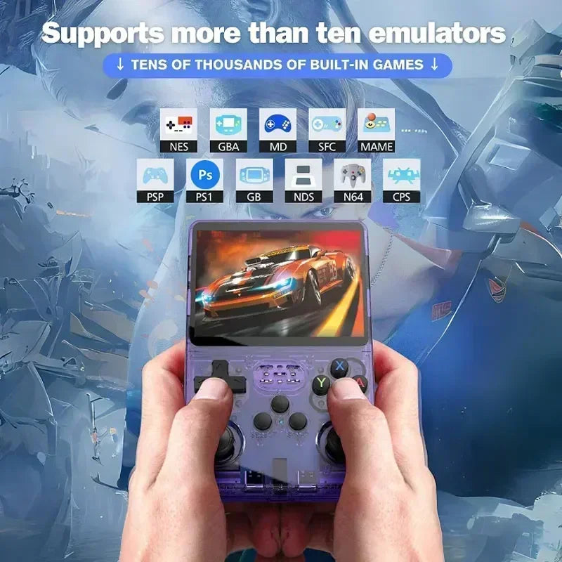Console de jeu rétro portable 3,5" IPS — 128 Go, Linux, jeux classiques, cadeau garçon