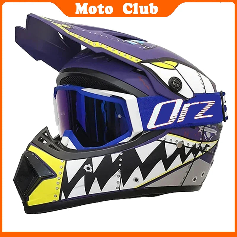 Casco de moto profesional Motocross todoterreno casco de protección para niños casco todoterreno gafas Capacete De Motocicleta regalos