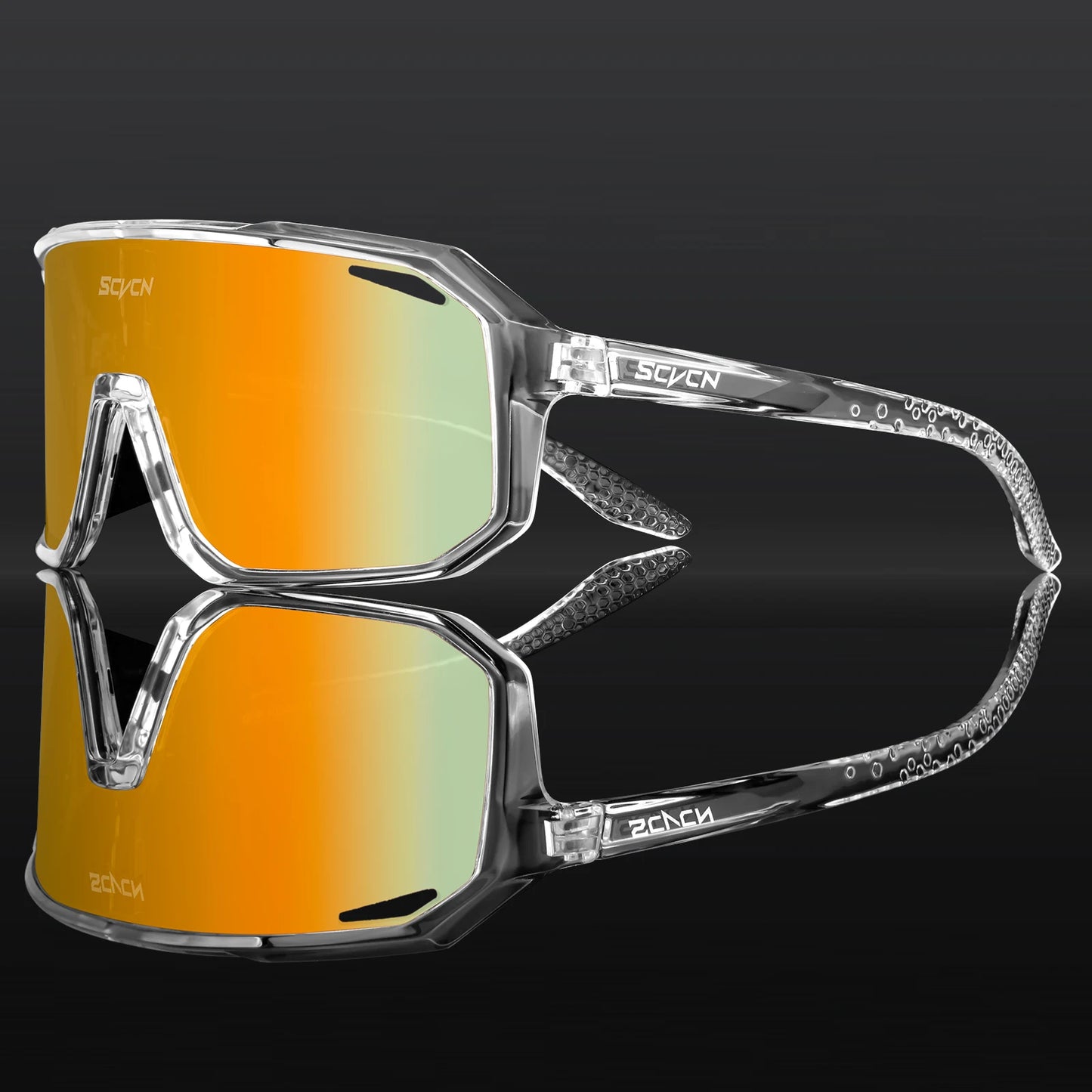 SCVCN Men's Cycling Sunglasses Women's Mountain Bike Road Bike Driving Glasses Outdoor Sports Racing Eyewear UV400 Hiking Glasses