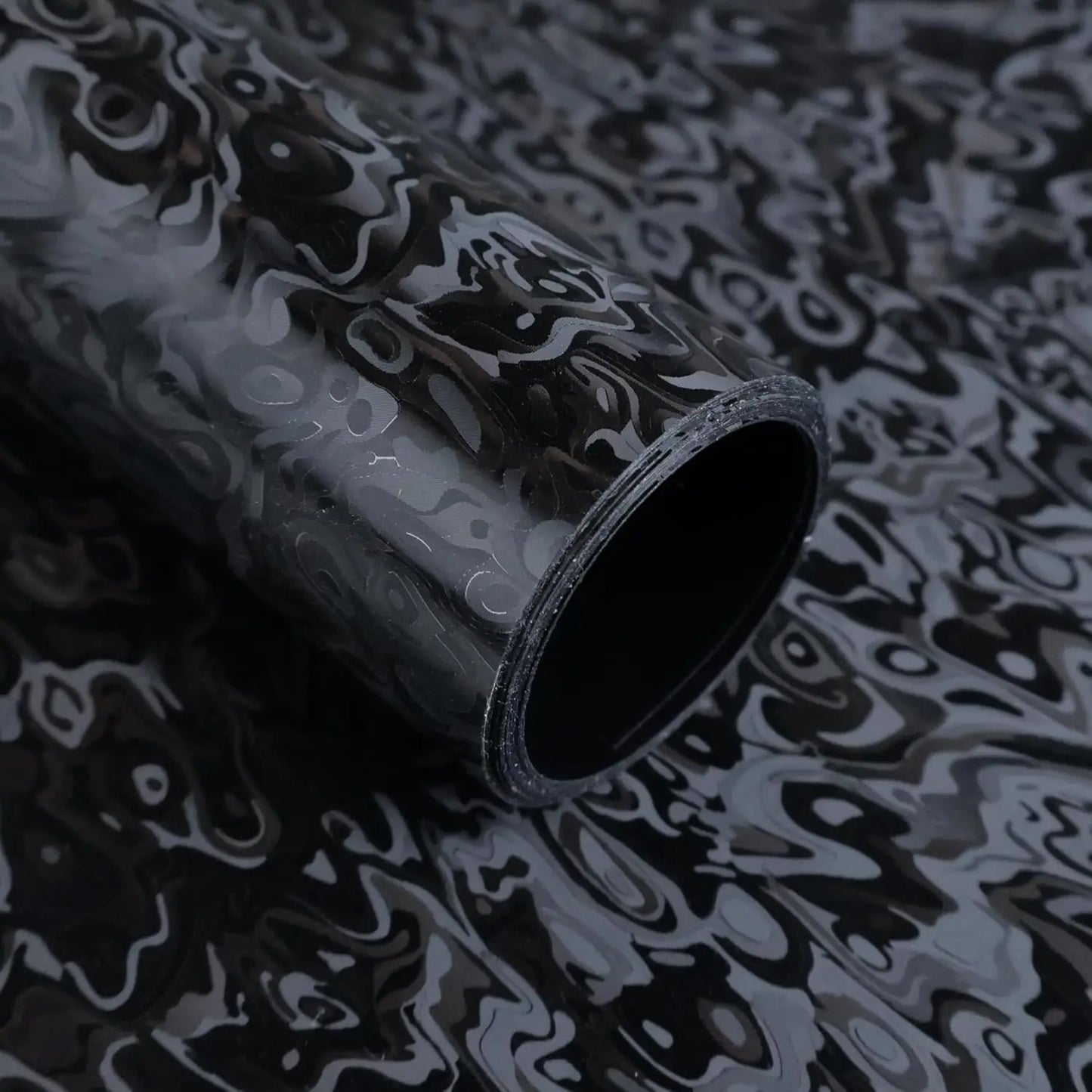 Pegatina de coche de vinilo, película negra cósmica Bon, mate, Meta forjado para motocicleta, pegatinas exteriores de coche, pegatina adhesiva de fibra de carbono