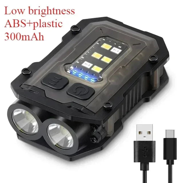 Lampe de travail tactique portable, outil EDC, mini lampe torche LED, outil de camping et de randonnée en plein air, lampe torche molle, rechargeable par USB