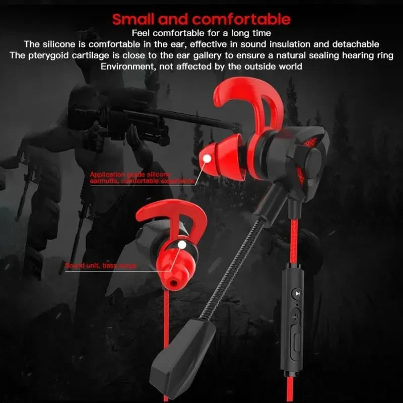 Casque de jeu universel avec micro — écouteurs filaires, téléphone, tablette, ordinateur portable