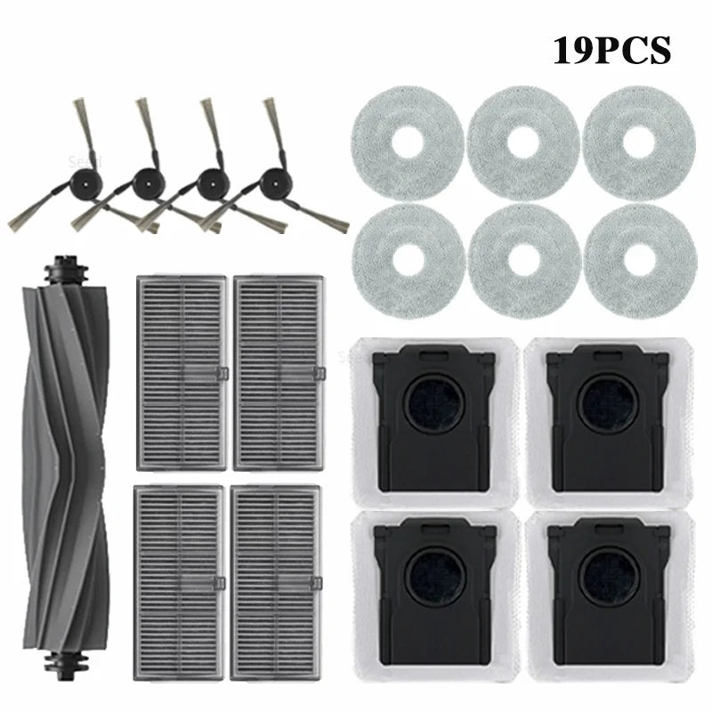 Dreame L40 ultra / X40 Ultra Robot aspirateur accessoires sacs à poussière vadrouille brosses latérales principales tissus filtres HEPA pièces de rechange