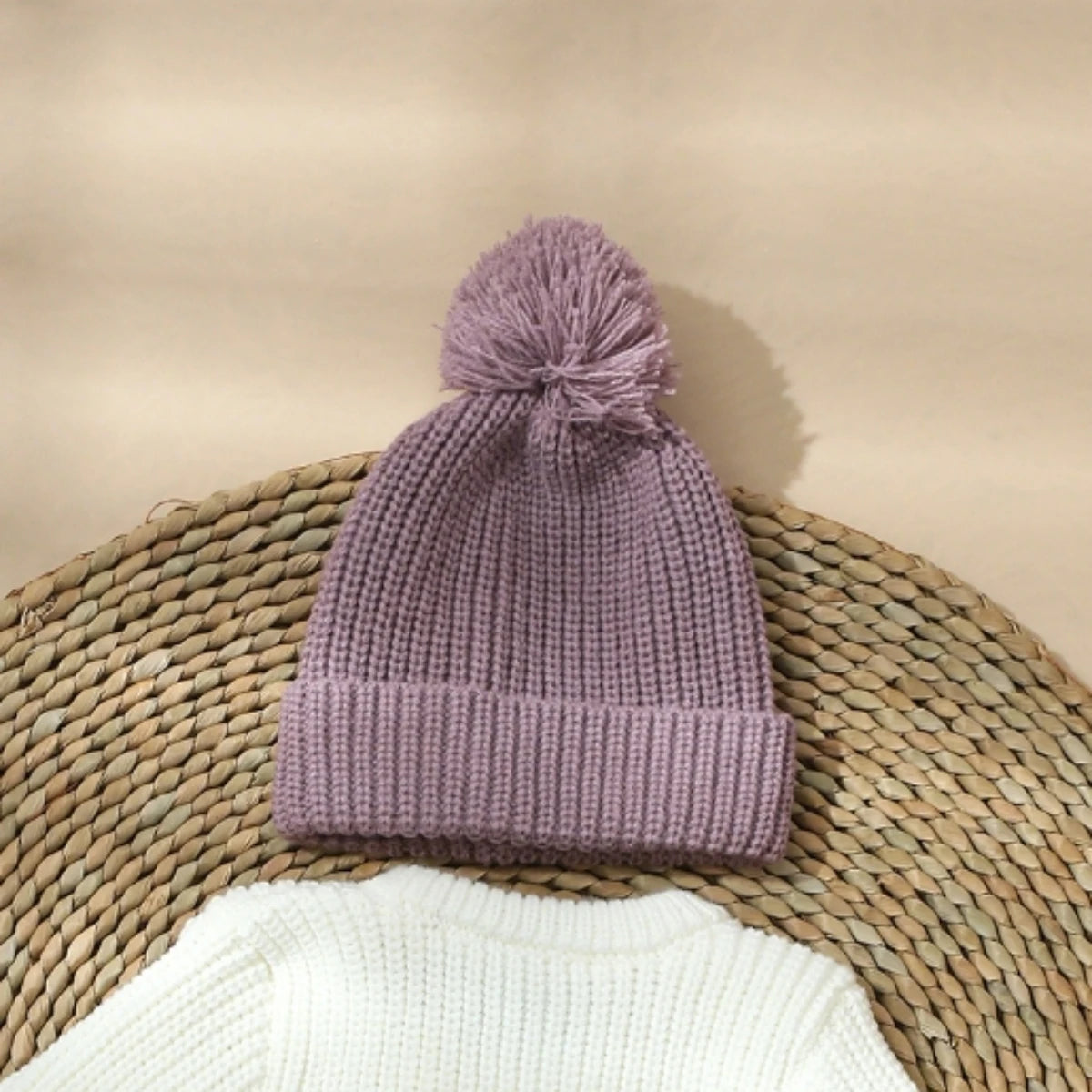 Ylsteed Hello World – pelele de punto para recién nacido, con gorro de pompón a juego, jersey para bebé niño y niña, conjuntos para sesión de fotos