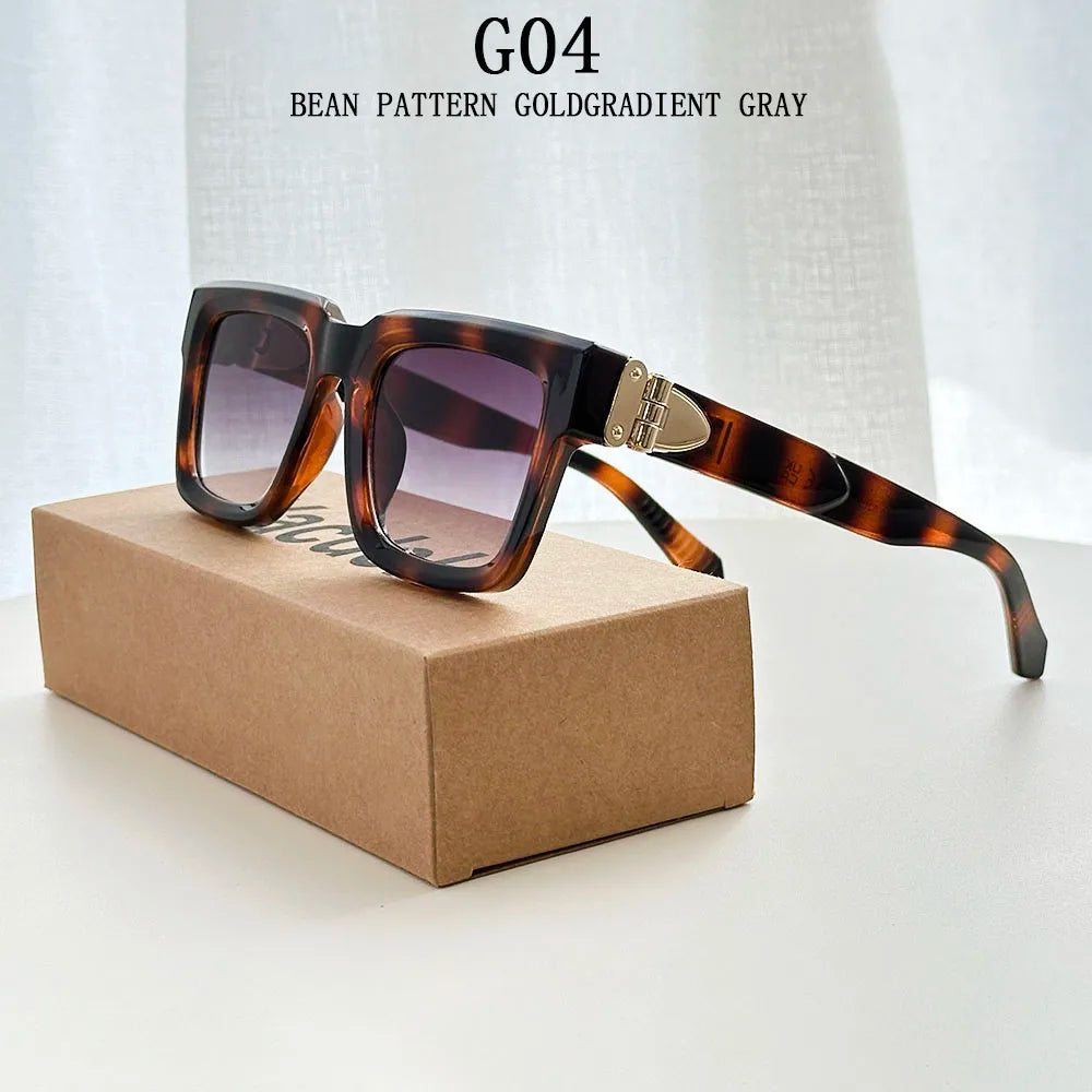2026 Gafas de sol cuadradas de moda para mujer, estilo vintage de lujo, gafas de sol para hombre, gafas de moda Gafas de Sol Hombre Lujo Gafas de Sol Mujer