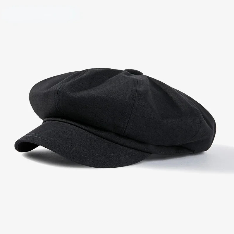 Mode béret mâle femme printemps été polyvalent classique Casquette peintre élégant rétro octogonal chapeau hommes femmes Casquette de soleil adolescent