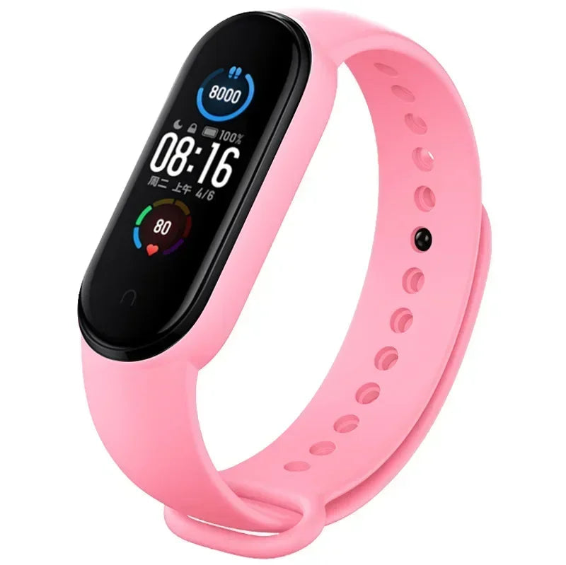 Watch Straps for Xiaomi Mi Band 7 6 5 4 3 Silicone Bracelet Wristbands MiBand 3/4 band5 band6 Smart Watch Accessories