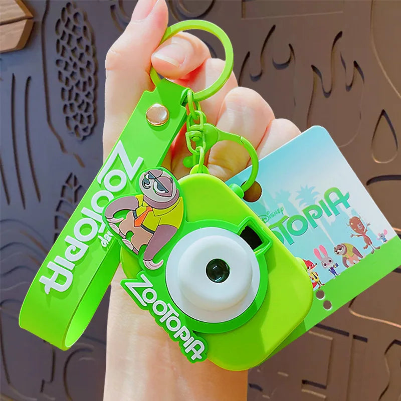 Original Zootopia Polaroid Camera Keychain, Creative Toy for Kids, Backpack Pendant, Kids' Gift, Birthday Party Souvenir