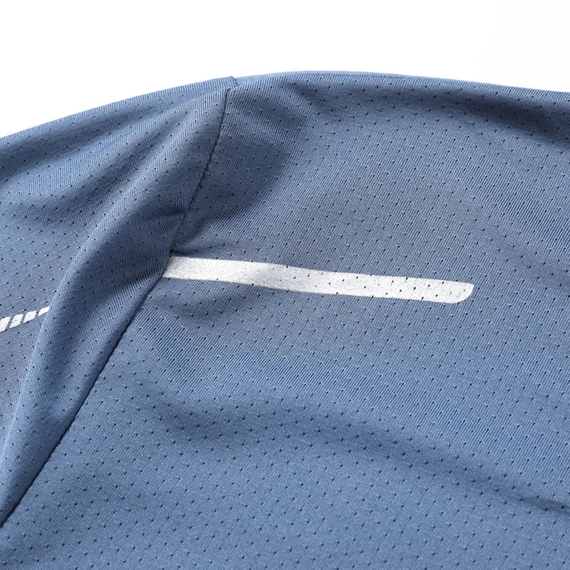 CHRLCK Men's Quick Dry Running T-Shirts Breathable Hiking Fishing T-Shirts Soft Elasticity Outdoor Sports Short Sleeve Summer Shirt