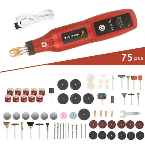 Minitaladro eléctrico USB, bolígrafo de grabado inalámbrico, recargable, herramientas Dremel, herramienta rotativa, taladro de mano inalámbrico, minipulidora