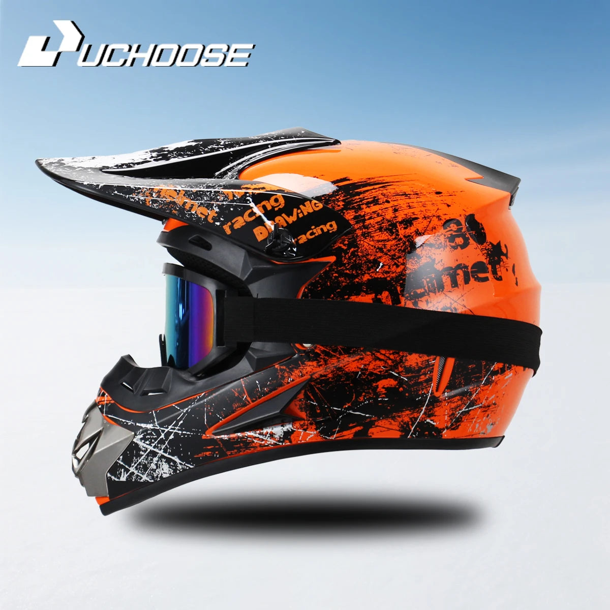 Casque Moto Tout-Terrain Cross DOT 2023 — Professionnel Course Motocross