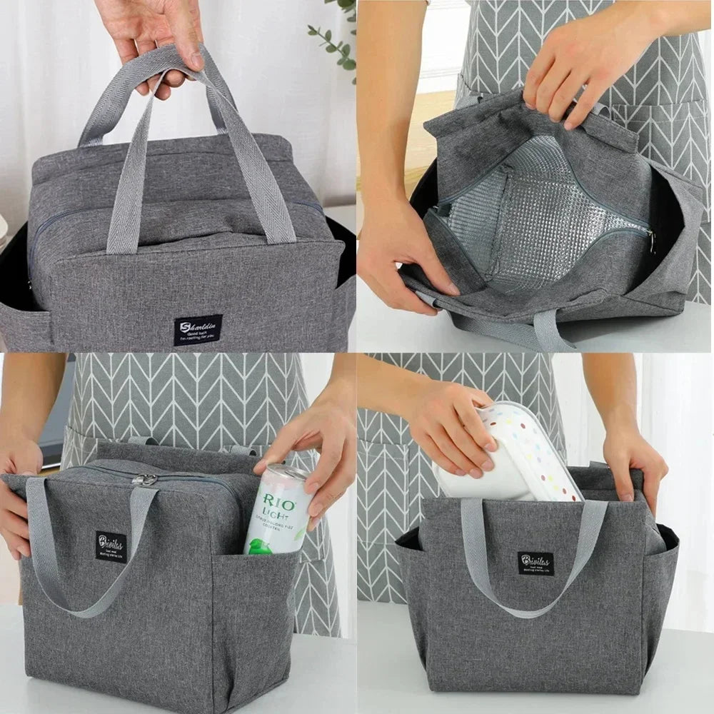 Sac isotherme portable pour déjeuner et boissons — mignon, thermique, pique-nique, cadeau enfants