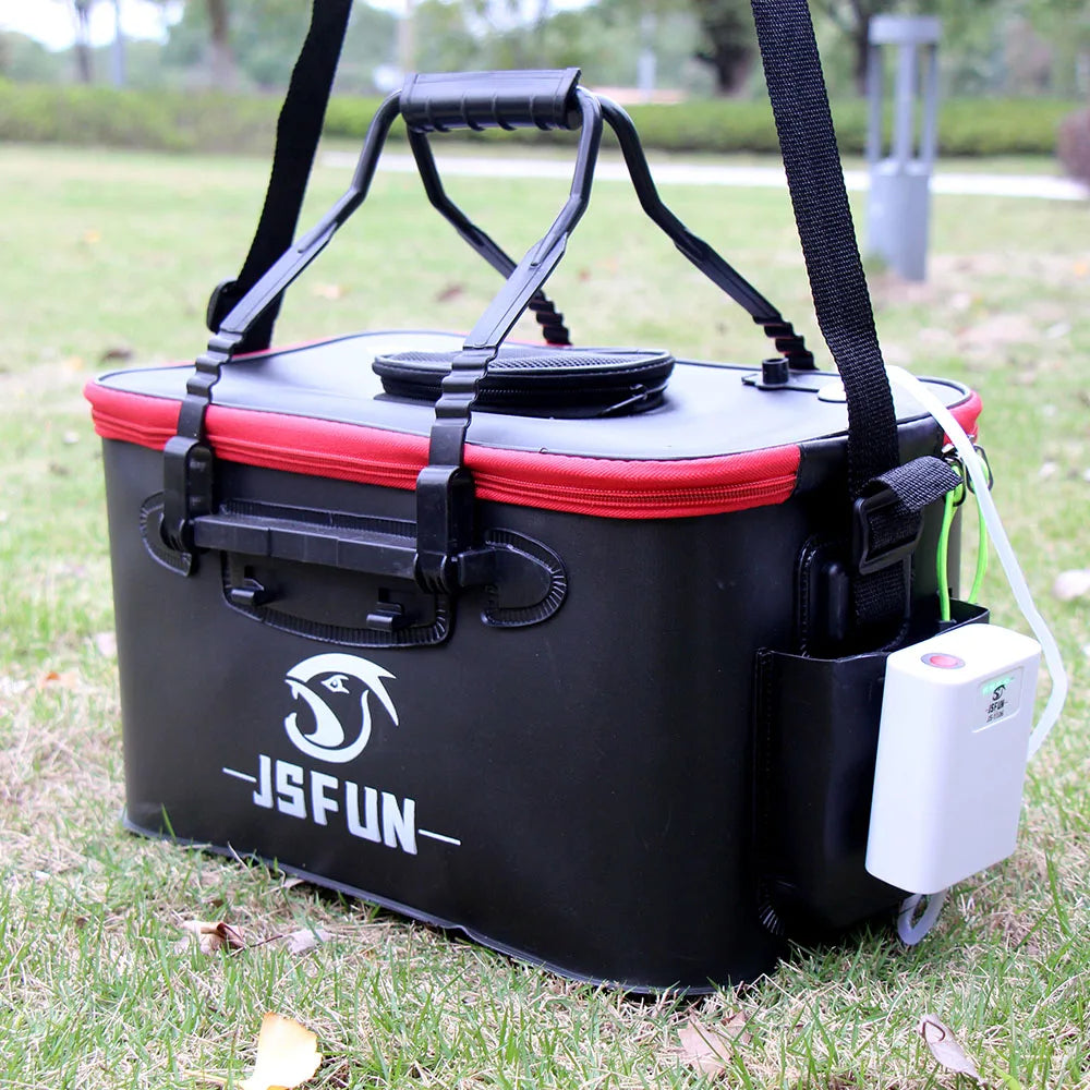 JSFUN Seau de Pêche Pliable EVA — Léger & Portable Plein Air