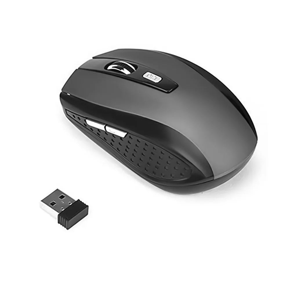 Souris sans fil 2.4G souris de jeu 2.4Ghz souris optique sans fil 6D mince Mini souris silencieuse DPI1600 pour Macbook PC ordinateur portable