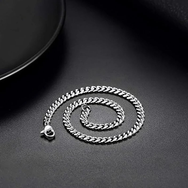 Collares de la presidencia de acero inoxidable para hombres y mujeres, cadena cubana punk, gargantilla JOChoker, moda hip hop, accesorios de joyería de fiesta, 3.5-7mm de ancho