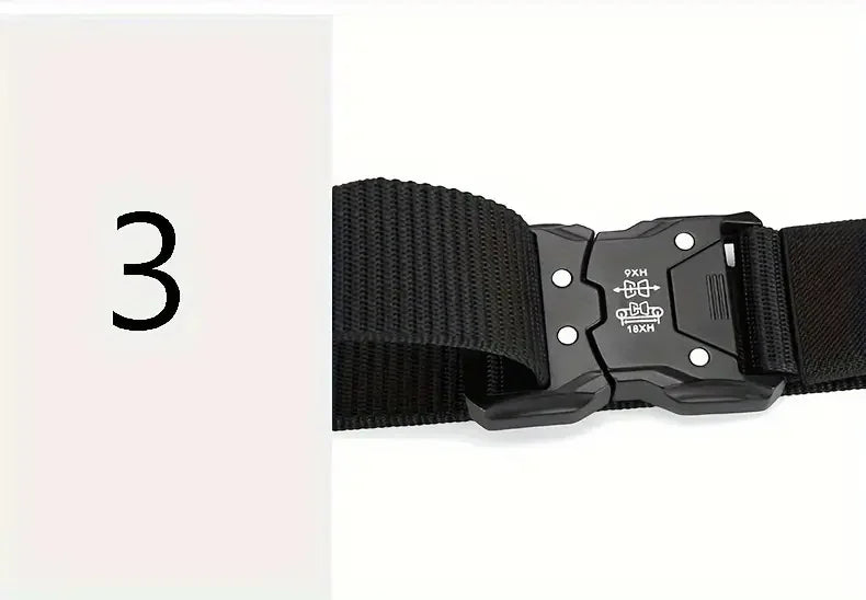 Ceinture militaire pour hommes, chasse en plein air, tactique, alpinisme en plein air, multifonctionnelle, tactique, toile de Nylon tissée, ceinture de pantalon